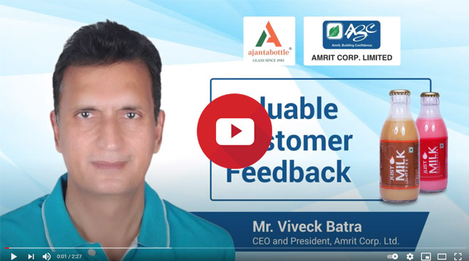 Amrit Corp. shares strong bond with Ajanta Bottle for past decade – Viveck Batra, CEO, Amrit Corp